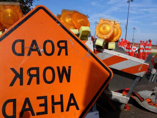 Photo of Road Work Ahead sign